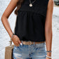 Swiss Dot Round Neck Tank