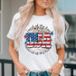USA Graphic Round Neck Tee