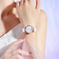 Women's Crystal Accent Leather Quartz Watch