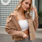 Women’s Plus Size Flannel Jacket