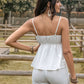 Peplum V-Neck Cami