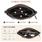Over Earth Crossbody Bags for Women Leather Purses for Ladies with Multiple Pockets