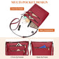 Over Earth Crossbody Bags for Women Leather Purses for Ladies with Multiple Pockets