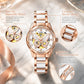 Vetra Women Watches Automatic Luxury Diamond Dress Ladies Watch Fashion Waterproof Ceramic Strap Rose Gold Self Winding Female Wrist Watch