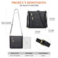 Over Earth Crossbody Bags for Women Leather Purses for Ladies with Multiple Pockets