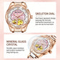 Vetra Women Watches Automatic Luxury Diamond Dress Ladies Watch Fashion Waterproof Ceramic Strap Rose Gold Self Winding Female Wrist Watch