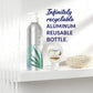 Dove Body Wash Aluminum Reusable Bottle and Concentrate Refill (2x) Starter Kit for Instantly Soft Skin Shea and Warm Vanilla for Skin Care and Lasting Nourishment 4oz (makes 16oz)