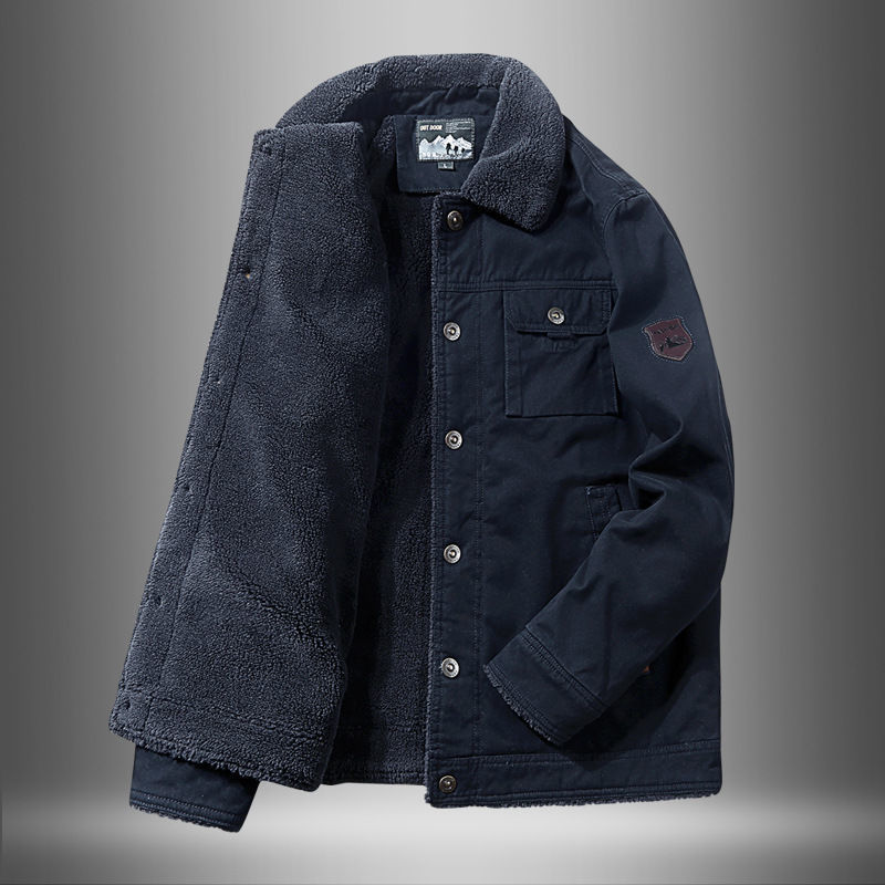 Men's Thick Fleece Short Cotton Jacket