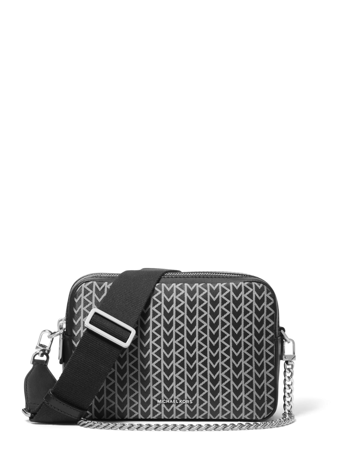 Michael Kors Bryant Medium Double Zip Chain Camera Crossbody Bag