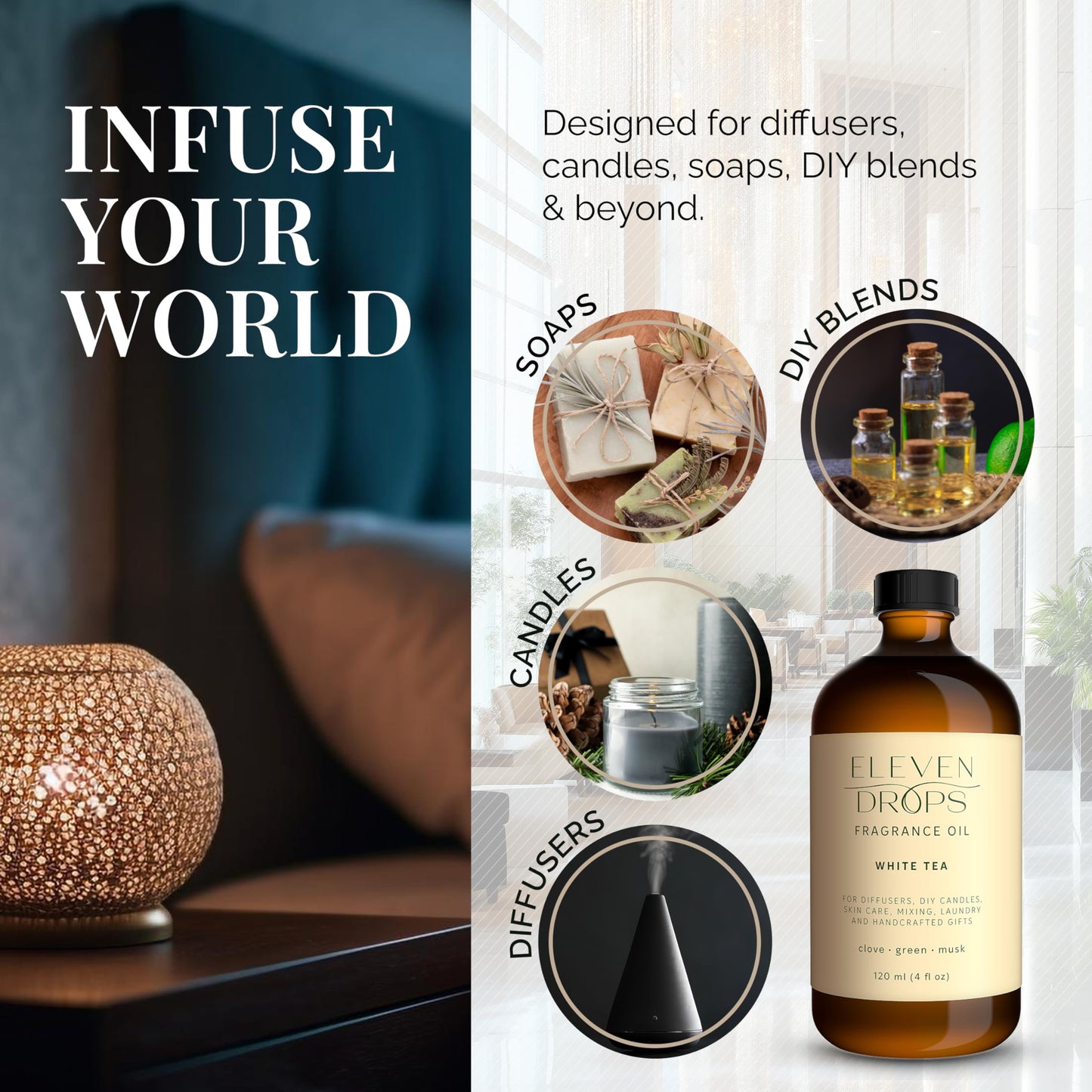 White Tea Essential Oil for Diffuser – Premium Fragrance