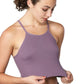 Isadora Paccini Ribbed Crop Top - Sleeveless Scoop Neck