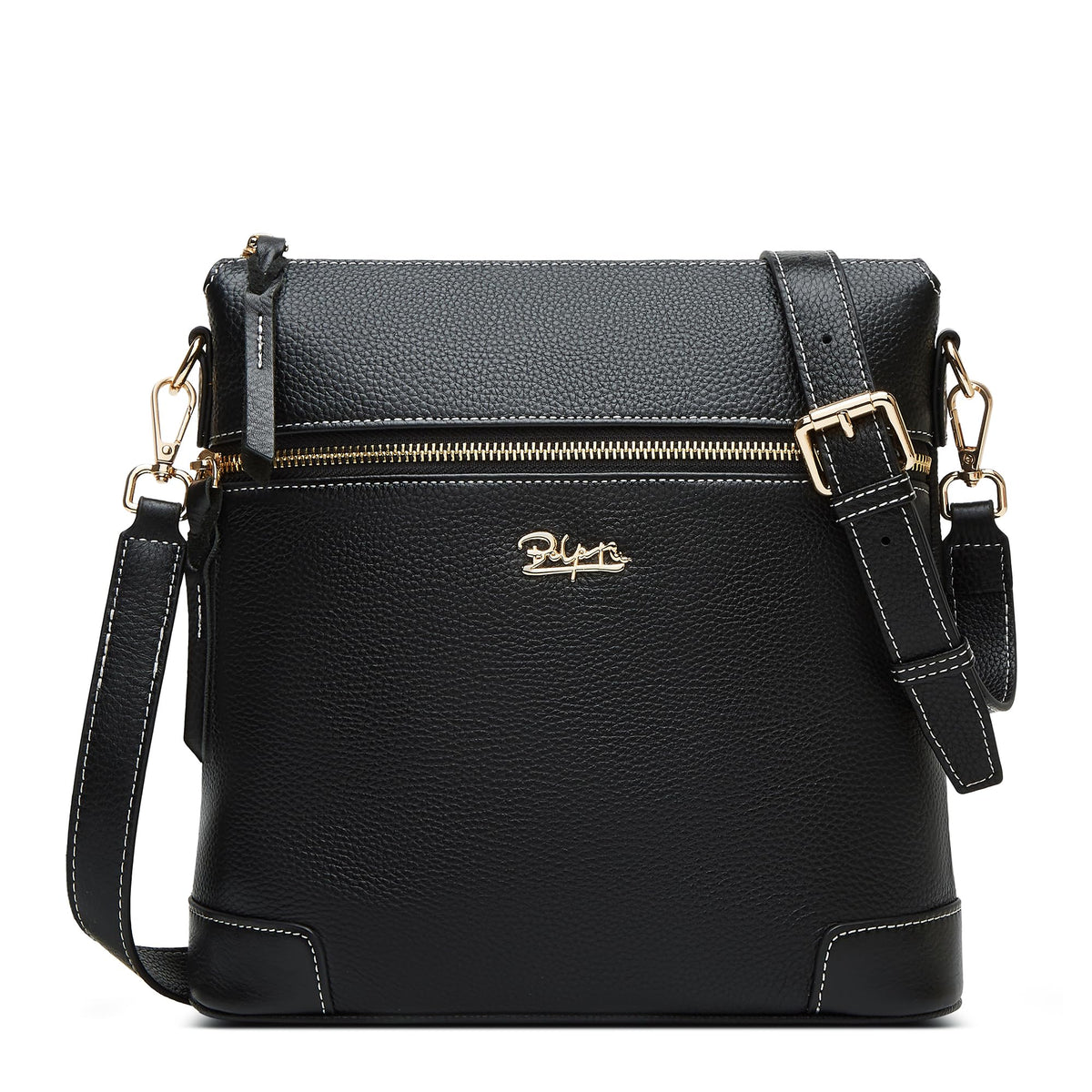 BOYATU Leather Crossbody Bag for Women: Designer Shoulder Purse for Travel - Trendy Genuine Leather Handbag for Everyday