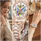 Vetra Women Watches Automatic Luxury Diamond Dress Ladies Watch Fashion Waterproof Ceramic Strap Rose Gold Self Winding Female Wrist Watch