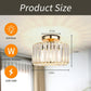 Milky White Ceiling Bedroom Lighting Crystal Lamp