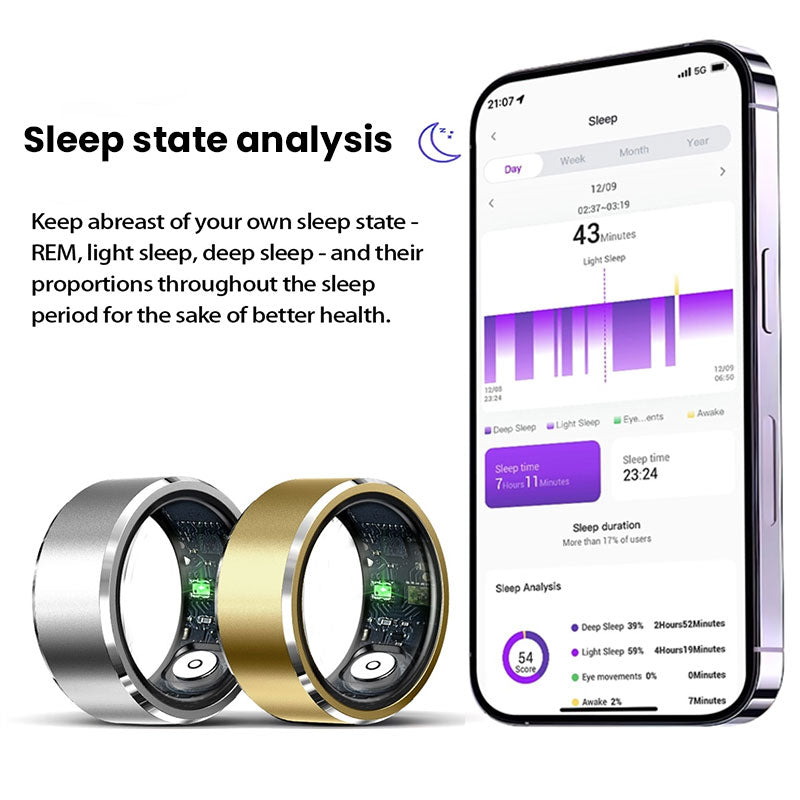 Smart Ring Heart Rate & Fitness Tracker 5ATM