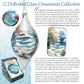 Northern Light Ball Glass Ornament by G. DeBrekht - Christmas Santa Snowman Decor - 73315
