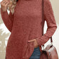 Turtleneck High Low Top