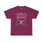 Funny Girls Night Shirt – Lesbian Humor Tee – Pink Scissors Graphic on Gildan 5000