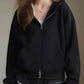 Full Size Casual Zip-Up Long Sleeve Hoodie Plus Size