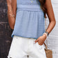 Swiss Dot Round Neck Tank