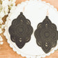 Beautiful Black Wood Earrings