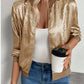 Thin Coat With Zip Slim Fit Slimming Casual Jacket Top