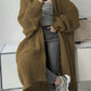 Autumn And Winter Long Sweater Women's Loose All-matching Base Long-sleeved Knitted Cardigan