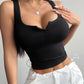 Quarter Button Square Neck Tank