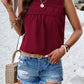 Swiss Dot Round Neck Tank