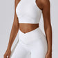 Moderate Support Racerback Tank with Cutout Detail