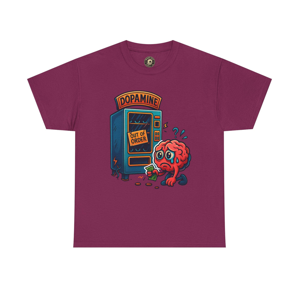 Dopamine Out of Order T-Shirt – Funny Quirky Mental Health Tee | Unisex Cotton Graphic Shirt