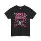 Funny Girls Night Shirt – Lesbian Humor Tee – Pink Scissors Graphic on Gildan 5000
