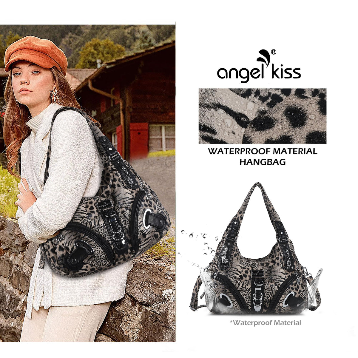 Angelkiss Hobo Purses and handbags for Women Satchel Handbag Women Purses Large Daily Shoulder Bags