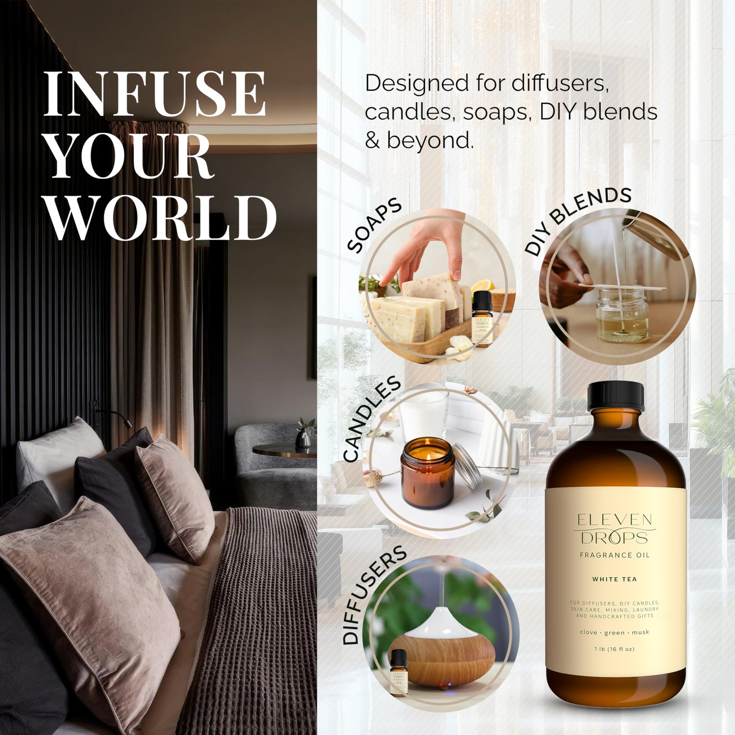 White Tea Essential Oil for Diffuser – Premium Fragrance
