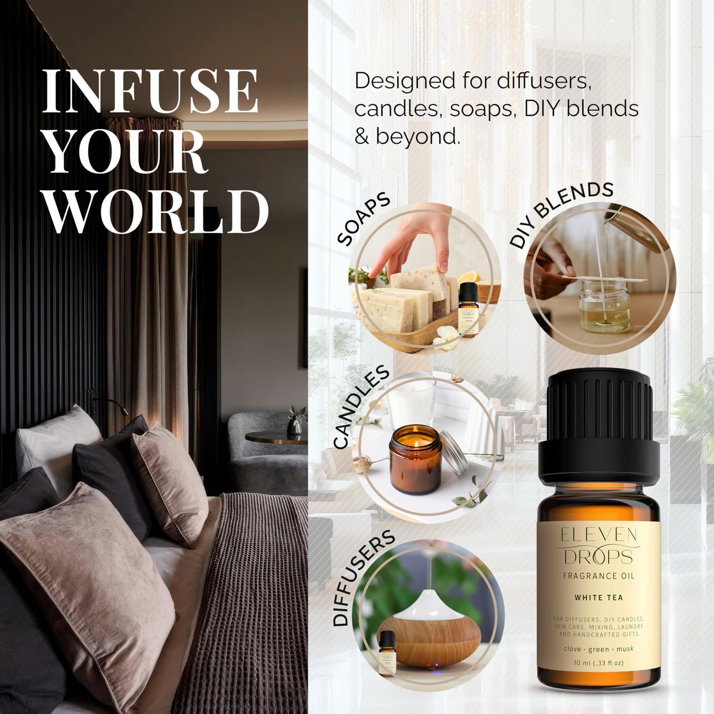 White Tea Essential Oil for Diffuser – Premium Fragrance