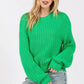 SAGE + FIG Round Neck Drop Shoulder Sweater