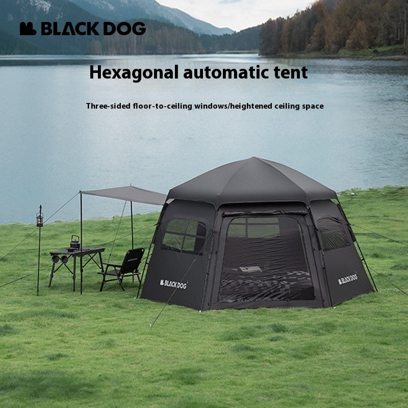 Outdoor Hexagonal Automatic Quickly Open Camping Tent