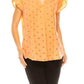 Floral Eyelet Cap Sleeve Top