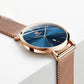 Women's Minimalist Mesh Date Quartz Watch