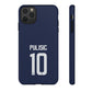 Christian Pulisic Precision Armor – Dual-Layer Durability & Sleek Fit | Compatible with iPhone 8 to 16 Pro Max & Samsung Galaxy S10 to S25 Ultra