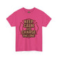 Keep Calm and Charge the Line Firefighter Shirt – Gildan 5000 Tee