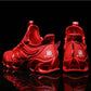 Shock-absorbing running shoes