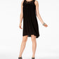 Style & Co Lace-Trim High-Low Dress