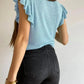 Cascading Ruffles Knit Tank Top