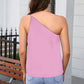 One Shoulder Sleeveless Top