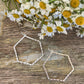 Beautiful Geometric Gold or Silver Earrings