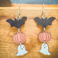 Adorable Wooden Halloween Earrings
