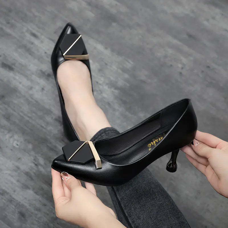 Trendy Shallow High Heels with Pointed Toe (One Pair)