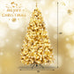 Pre-Lit Premium Snow Flocked Hinged Artificial Christmas Tree