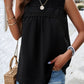 Swiss Dot Round Neck Tank
